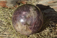 Polished Purple Lepidolite Sphere x 1 From Zimbabwe - TopRock