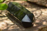 Polished Black Basalt Crystal Points x 6 From Madagascar - TopRock