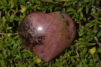 Polished Near Solid Red Rhodonite Hearts x 4 From Madagascar - TopRock