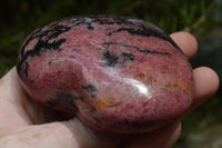 Polished Near Solid Red Rhodonite Hearts x 4 From Madagascar - TopRock