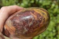 Polished Green Opal Standing Free Form and  Tower x 2 From Antsirabe, Madagascar - TopRock