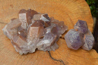 Natural Tangerine Amethyst Cluster Specimens  x 2 From Mumbwe, Zambia - TopRock