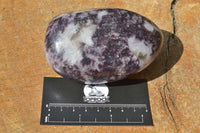 Polished Large Dark Reddish Purple Lepidolite Free Forms x 4 From Zimbabwe - TopRock