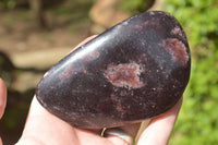 Polished Large Dark Reddish Purple Lepidolite Free Forms x 4 From Zimbabwe - TopRock