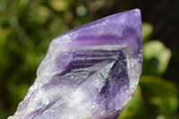 Polished Chevron 'Witches Hat' Amethyst Crystals x 5 From Zambia - TopRock