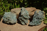 Natural Emeralds In Matrix Specimens x 3 From Zimbabwe - TopRock