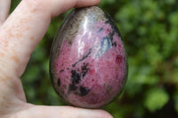 Polished Pink & Black Rhodonite Items (3x Eggs & 1x Heart) x 4 From Ambindavato, Madagascar - TopRock