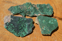 Natural Botryoidal Drusy Malachite on Matrix Specimens x 3 From Congo - TopRock