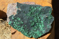 Natural Botryoidal Drusy Malachite on Matrix Specimens x 3 From Congo - TopRock