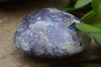 Polished Medium & Large Lepidolite Crystal Hearts (Variable Colour intensity) x 6 From Madagascar - TopRock