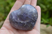 Polished Medium & Large Lepidolite Crystal Hearts (Variable Colour intensity) x 6 From Madagascar - TopRock