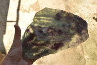 Polished Semi Translucent Watermelon Fluorite Slices x 2 From Uis, Namibia - TopRock