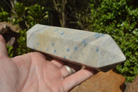 Polished Blue Spotted Spinel Dalmatian Stone Towers x 2 From Madagascar - TopRock