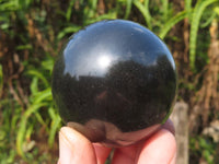 Polished Small to Medium Sized Black Basalt Spheres x 12 From Madagascar - TopRock