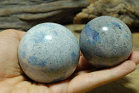 Polished Blue Spotted Spinel Spheres x 6 From Madagascar - TopRock