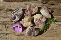 Natural Red Hematoid Quartz Crystals/Clusters x 14 From Zimbabwe - TopRock