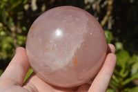 Polished Selected Variable Gemmy Pink Rose Quartz Spheres x 4 From Ambatondrazaka, Madagascar - TopRock