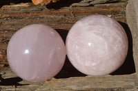 Polished Selected Variable Gemmy Pink Rose Quartz Spheres x 4 From Ambatondrazaka, Madagascar - TopRock