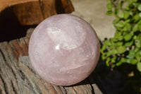 Polished Selected Variable Gemmy Pink Rose Quartz Spheres x 4 From Ambatondrazaka, Madagascar - TopRock