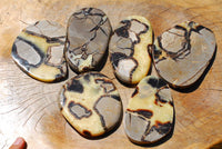 Polished Septeyre (Calcite & Aragontie) Slices x 6 From Mahajanga, Madagascar - TopRock