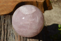 Polished Selected Variable Gemmy Pink Rose Quartz Spheres x 4 From Ambatondrazaka, Madagascar - TopRock