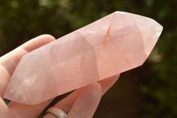 Polished Double Terminated Rose Quartz Points x 6 From Ambatondrazaka, Madagascar - TopRock