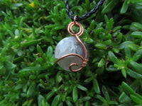 Polished Amethyst Free Forms in Copper Art Wire Wrap Pendant - sold per piece - From Madagascar - TopRock