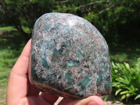 Polished Emeralds In Matrix Standing Free Forms x 2 From Zimbabwe - TopRock