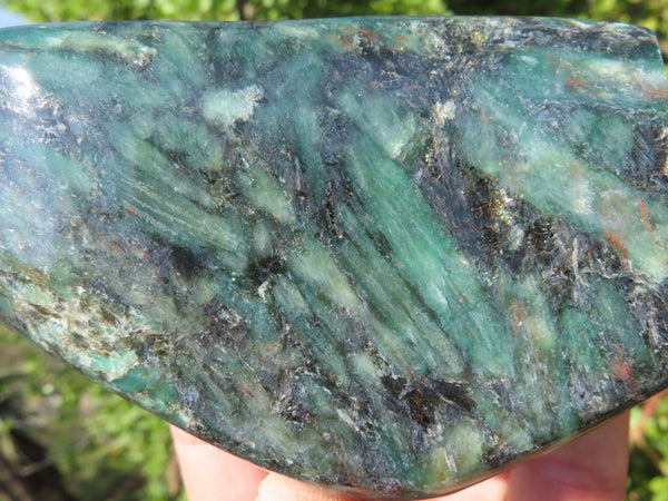 Polished Emeralds In Matrix Free Forms x 2 From Zimbabwe - TopRock