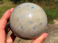 Polished Blue Spotted Spinel Spheres x 3 From Ambatofinadrahana, Madagascar - TopRock