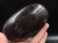 Polished Dark Purple Lepidolite Extra Large Gallets x 3 From Zimbabwe - TopRock