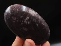 Polished Dark Purple Lepidolite Extra Large Gallets x 3 From Zimbabwe - TopRock