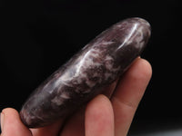 Polished Dark Purple Lepidolite Extra Large Gallets x 3 From Zimbabwe - TopRock