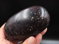 Polished Dark Purple Lepidolite Extra Large Gallets x 3 From Zimbabwe - TopRock