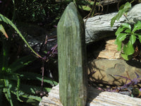 Polished Banded Green Fuchsite Crystal Points x 3 From Madagascar - TopRock