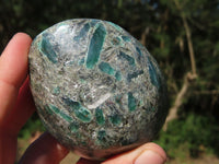 Polished Green Emerald In Matrix Standing Free Forms x 3 From Zimbabwe - TopRock