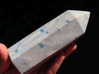 Polished Blue Spotted Spinel Crystal Points x 2 From Madagascar - TopRock