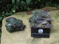 Natural Medium Sized Purpurite Metallic Specimens  x 2 From Namibia - TopRock