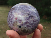 Polished Lepidolite Spheres With Pink Tourmaline x 3 From Madagascar - TopRock