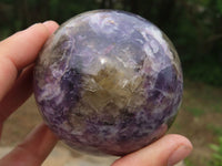 Polished Lepidolite Spheres With Pink Tourmaline x 3 From Madagascar - TopRock