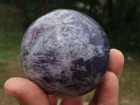 Polished Lepidolite Spheres With Pink Tourmaline x 3 From Madagascar - TopRock