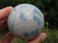 Polished Blue Spinel Spotted Spheres x 6 From Madagascar - TopRock