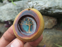 Polished Camel Thorn, Shattuckite & Tree Of Life Pendant - sold per piece From South Africa - TopRock