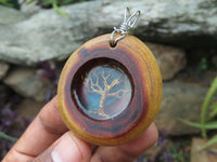 Polished Camel Thorn, Shattuckite & Tree Of Life Pendant - sold per piece From South Africa - TopRock