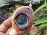 Polished Camel Thorn, Shattuckite & Tree Of Life Pendant - sold per piece From South Africa - TopRock