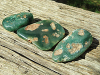 Polished Mtorolite Emerald Chrysoprase Free Forms  x 12 From Mutorashanga, Zimbabwe - TopRock