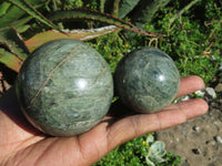 Polished Banded Fuchsite Spheres x 6 From Madagascar - TopRock