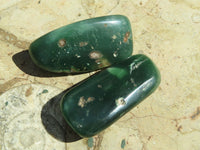 Polished Mtorolite Emerald Chrysoprase Free Forms  x 12 From Mutorashanga, Zimbabwe - TopRock