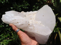 Natural Extra Large Icey Etched Floater Quartz Cluster x 1 from Madagascar - TopRock