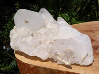 Natural Extra Large Icey Etched Floater Quartz Cluster x 1 from Madagascar - TopRock